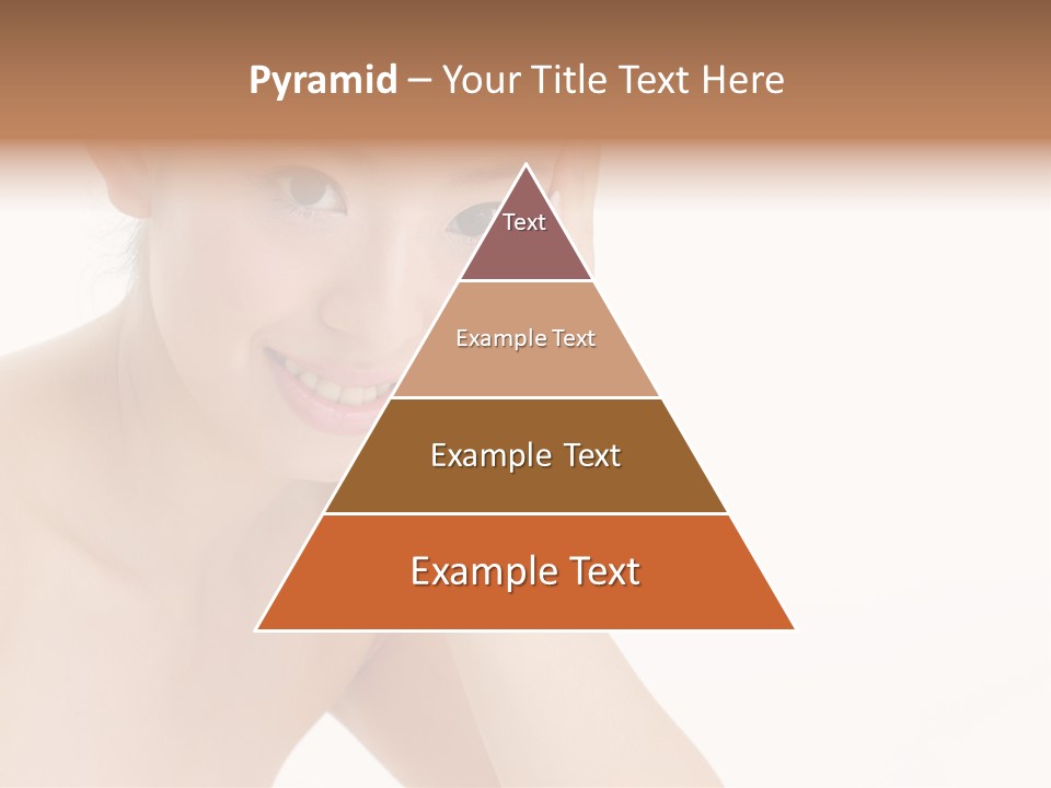 Woman Isolated Cute PowerPoint Template