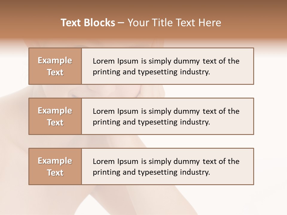 Woman Isolated Cute PowerPoint Template