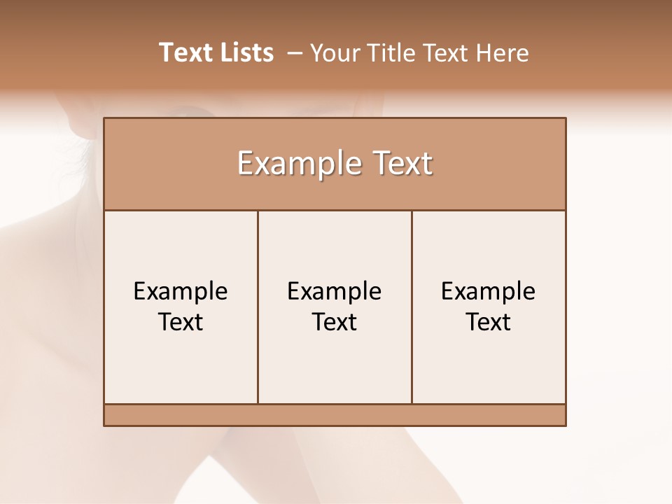 Woman Isolated Cute PowerPoint Template