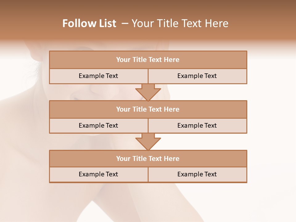Woman Isolated Cute PowerPoint Template