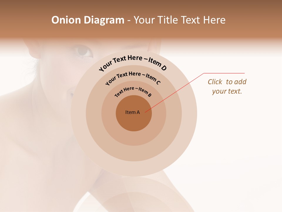 Woman Isolated Cute PowerPoint Template