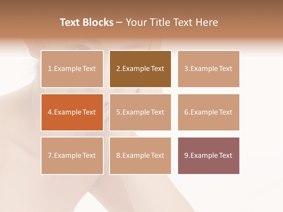 Woman Isolated Cute PowerPoint Template