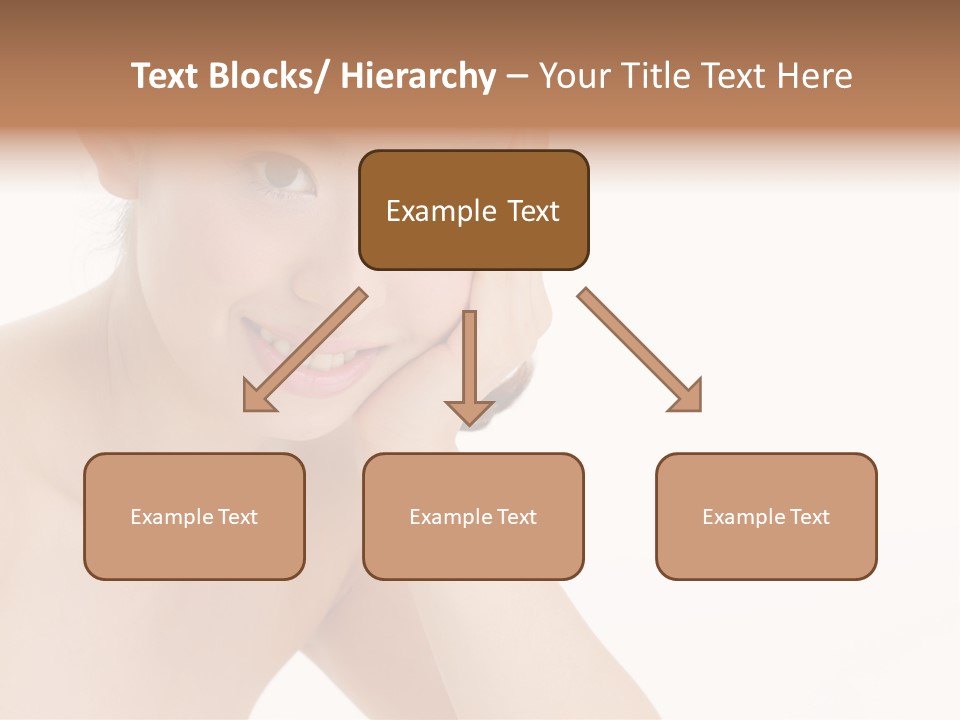 Woman Isolated Cute PowerPoint Template