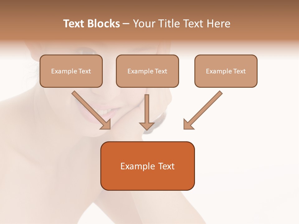 Woman Isolated Cute PowerPoint Template