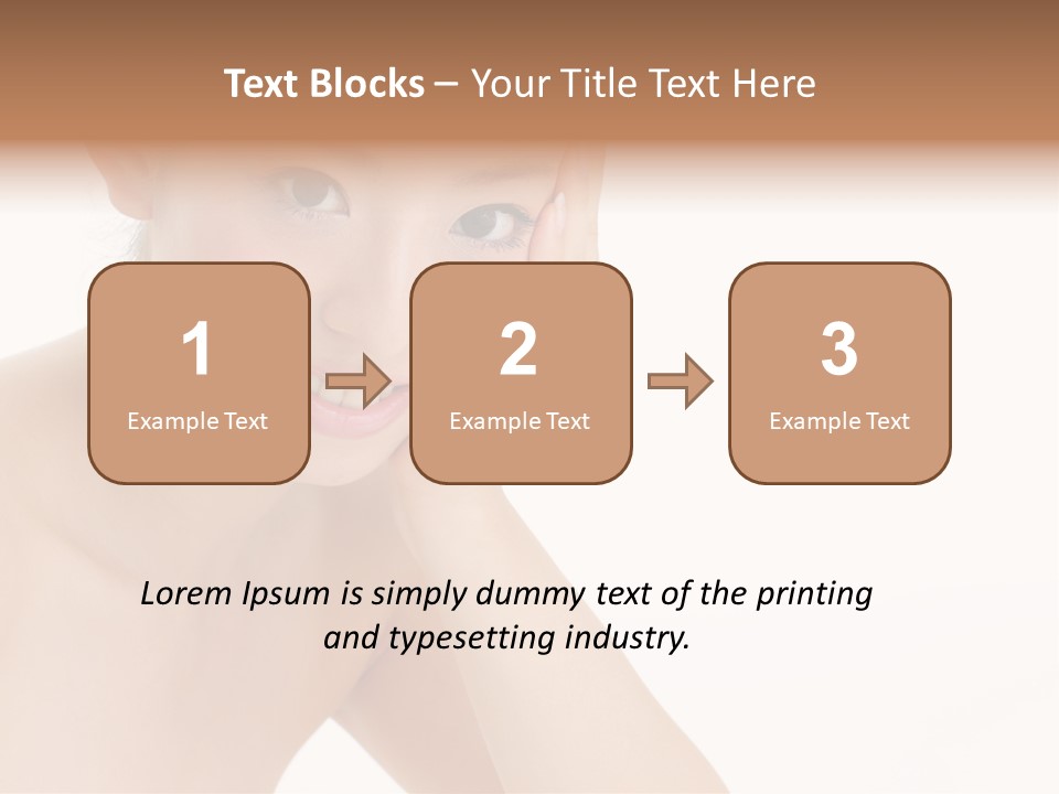 Woman Isolated Cute PowerPoint Template