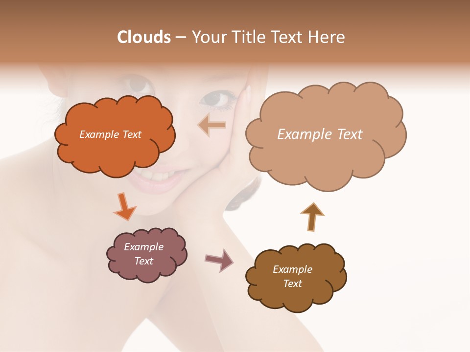 Woman Isolated Cute PowerPoint Template