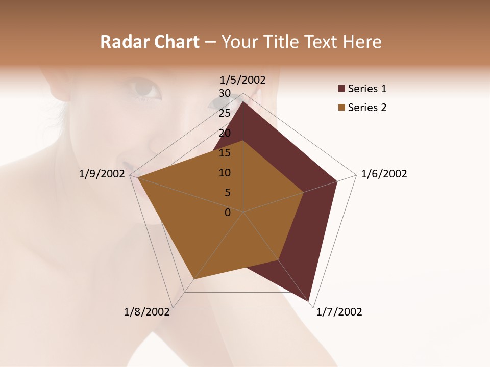 Woman Isolated Cute PowerPoint Template