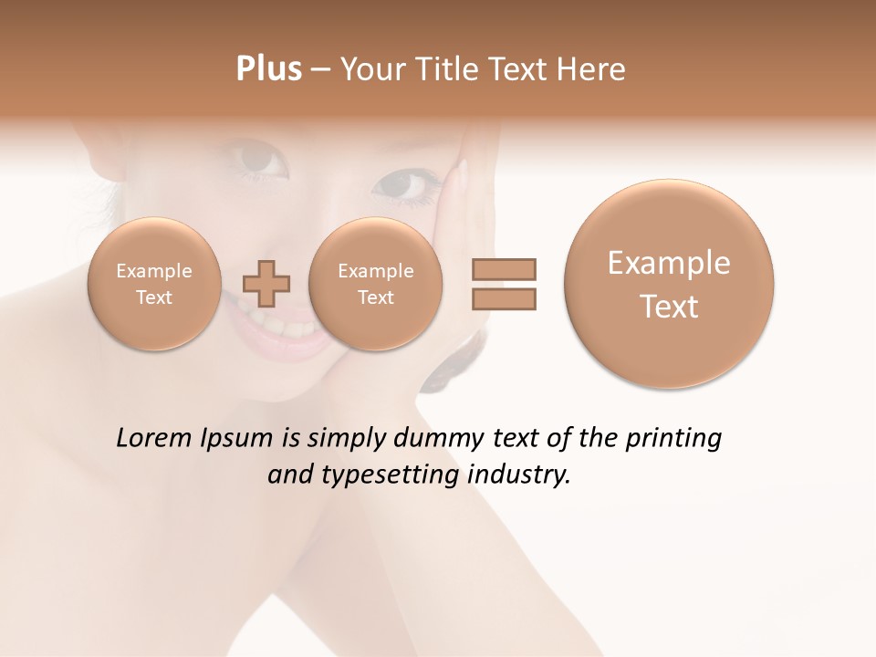 Woman Isolated Cute PowerPoint Template