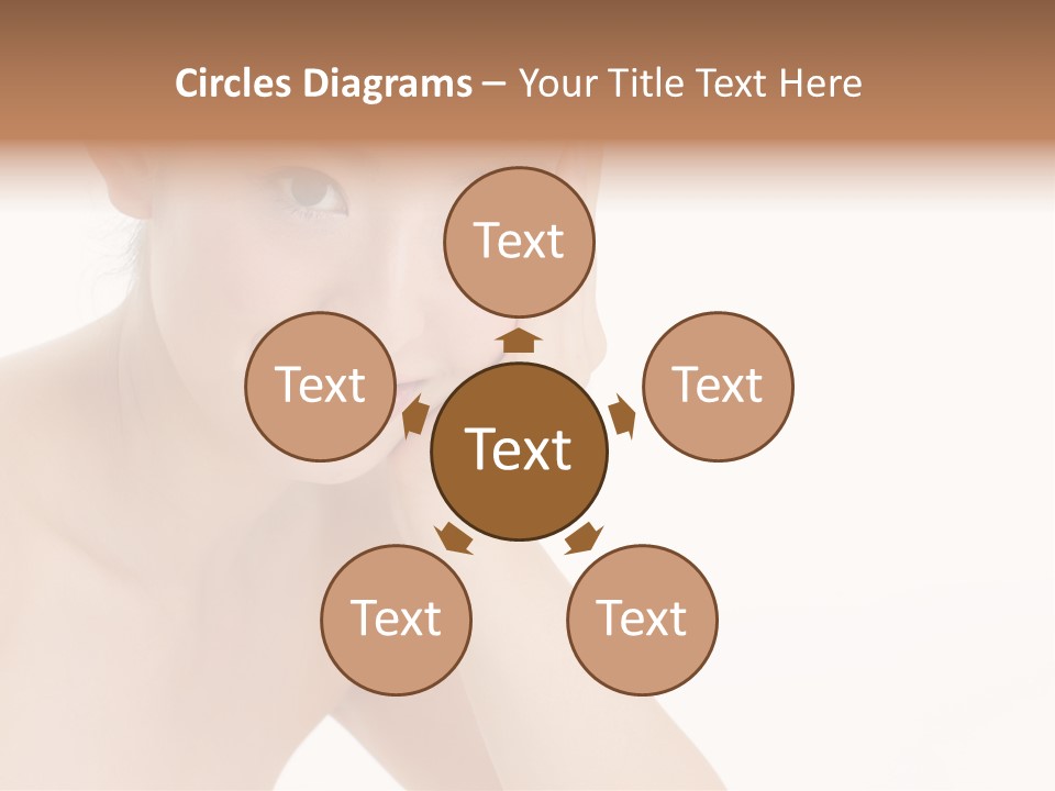 Woman Isolated Cute PowerPoint Template