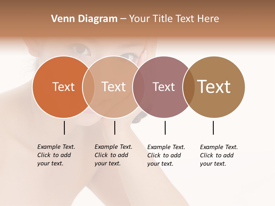 Woman Isolated Cute PowerPoint Template