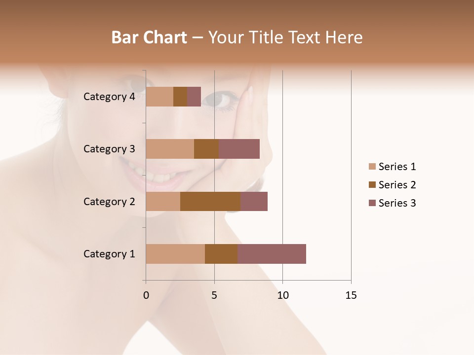 Woman Isolated Cute PowerPoint Template
