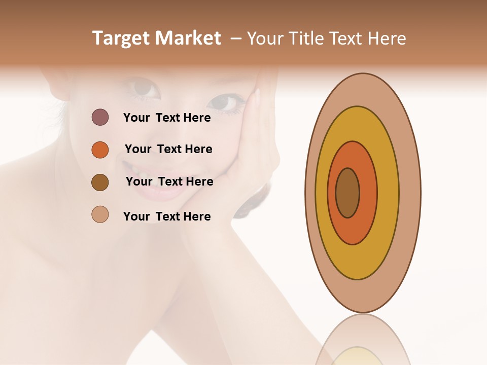 Woman Isolated Cute PowerPoint Template