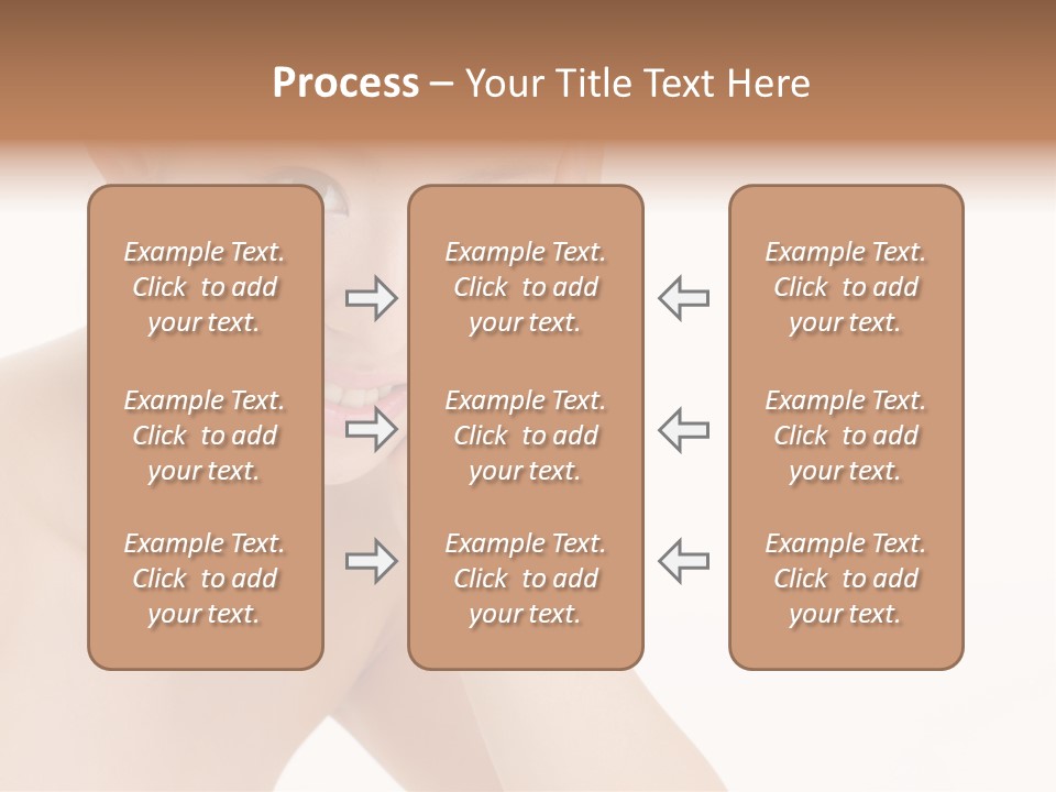 Woman Isolated Cute PowerPoint Template