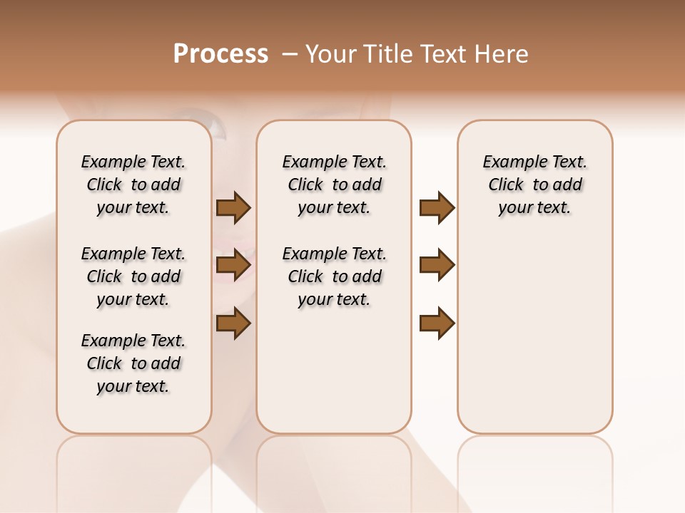 Woman Isolated Cute PowerPoint Template