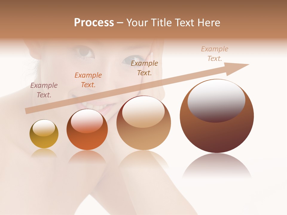 Woman Isolated Cute PowerPoint Template