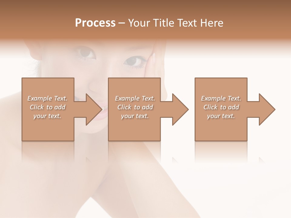 Woman Isolated Cute PowerPoint Template