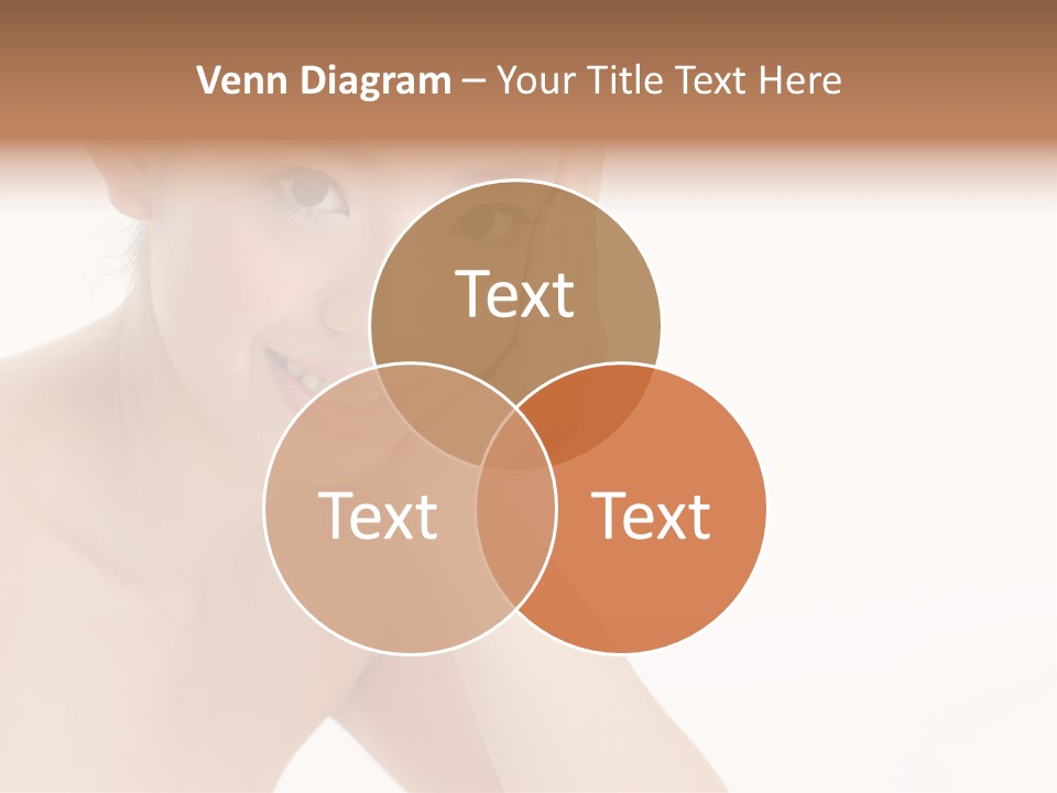 Woman Isolated Cute PowerPoint Template