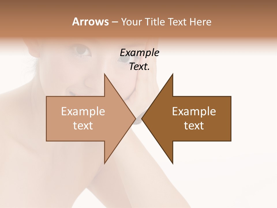 Woman Isolated Cute PowerPoint Template