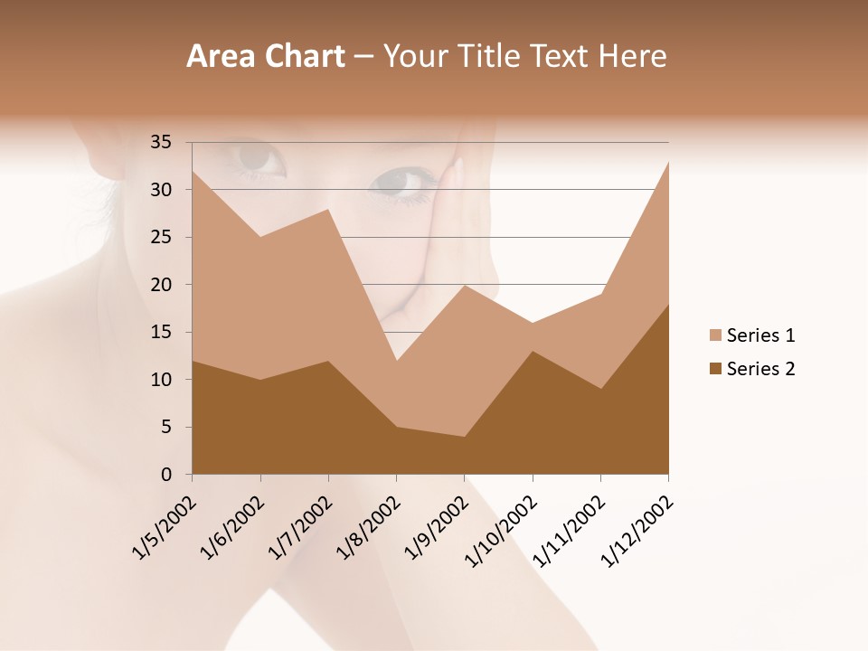 Woman Isolated Cute PowerPoint Template