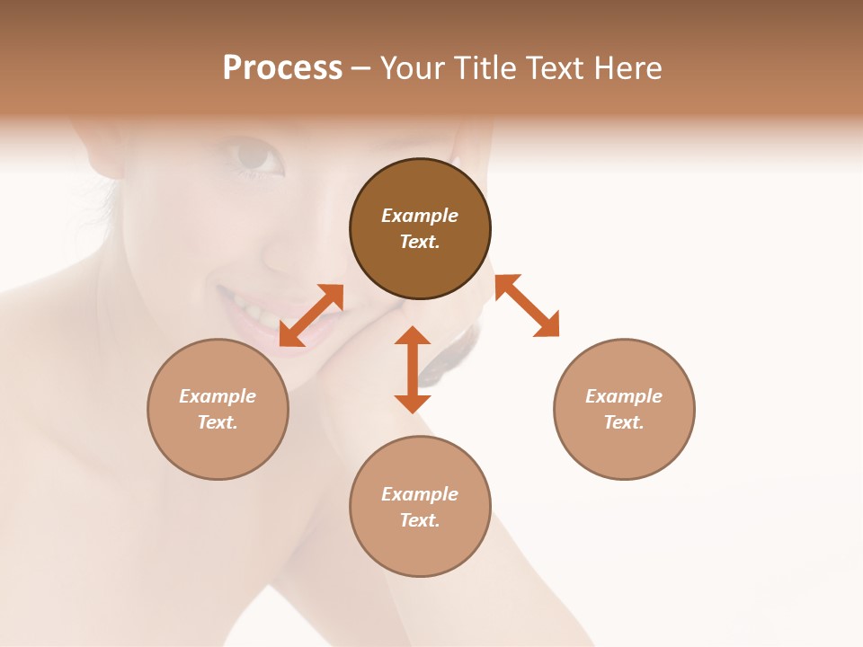 Woman Isolated Cute PowerPoint Template