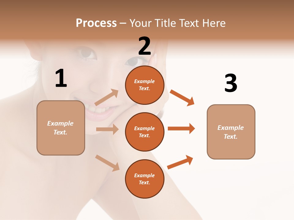 Woman Isolated Cute PowerPoint Template