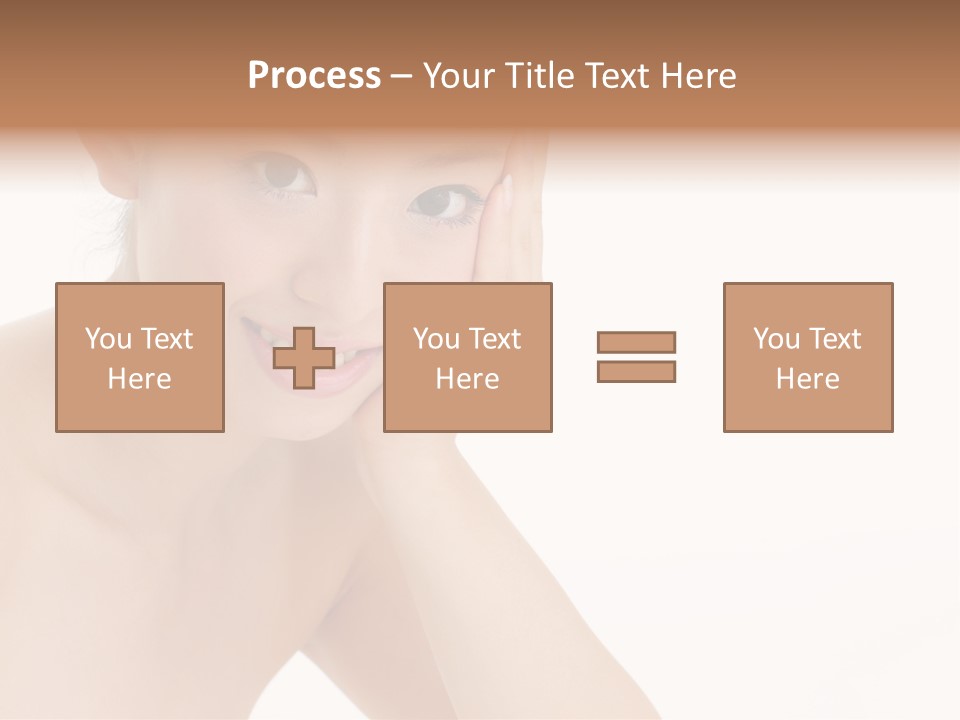 Woman Isolated Cute PowerPoint Template
