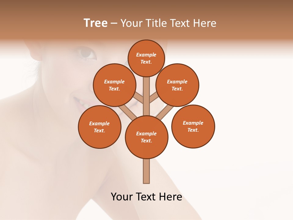 Woman Isolated Cute PowerPoint Template