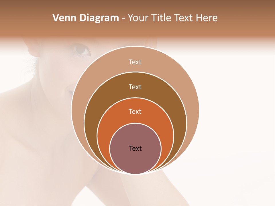 Woman Isolated Cute PowerPoint Template