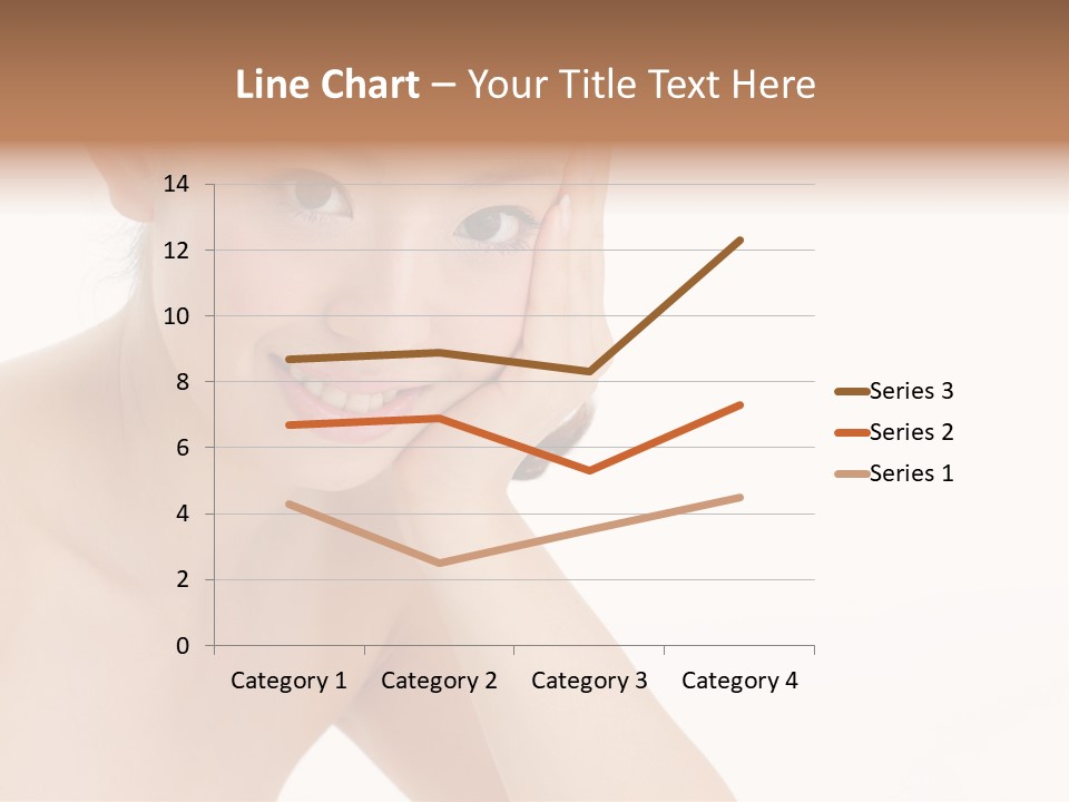 Woman Isolated Cute PowerPoint Template