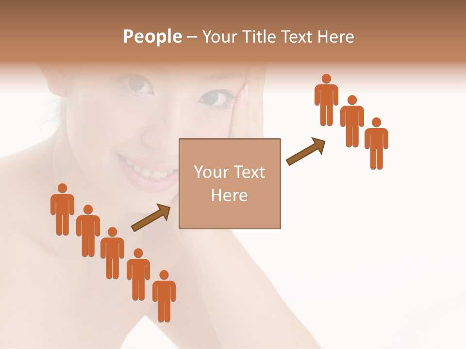 Woman Isolated Cute PowerPoint Template