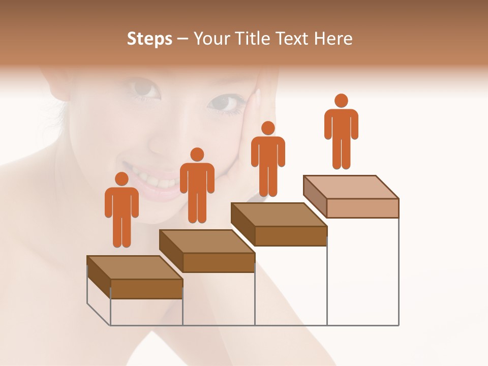 Woman Isolated Cute PowerPoint Template