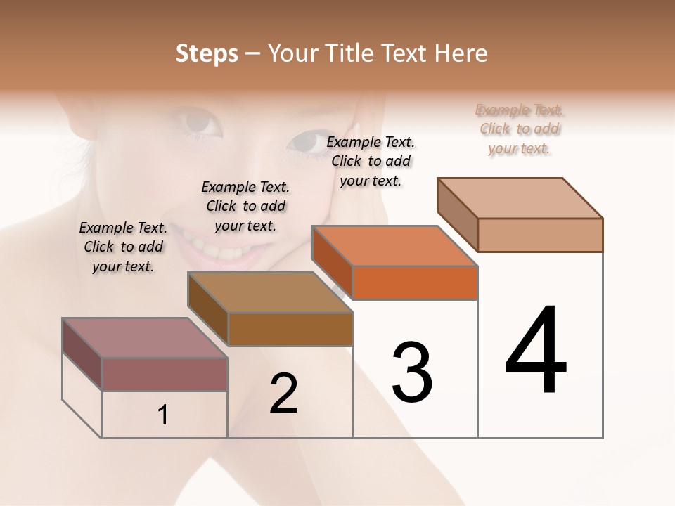 Woman Isolated Cute PowerPoint Template