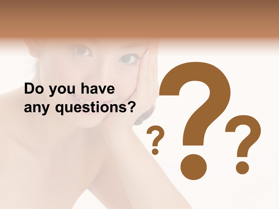 Woman Isolated Cute PowerPoint Template