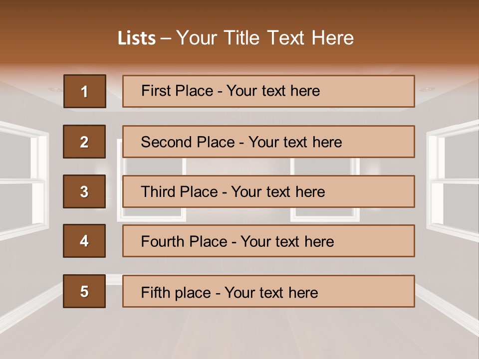 Flooring New Interior PowerPoint Template