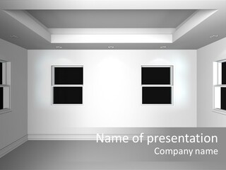 Render Domestic Room PowerPoint Template