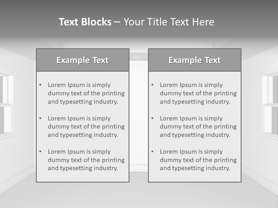 Render Domestic Room PowerPoint Template