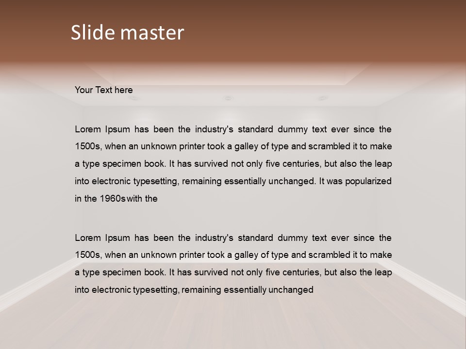 Architecture Tile Wood PowerPoint Template