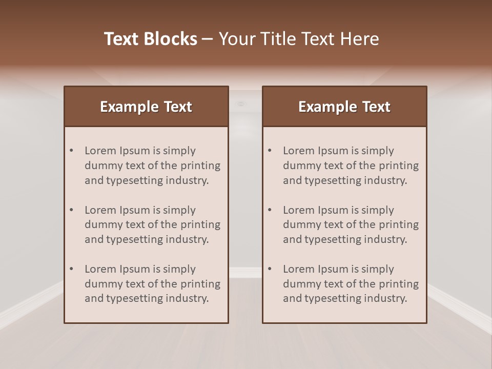 Architecture Tile Wood PowerPoint Template