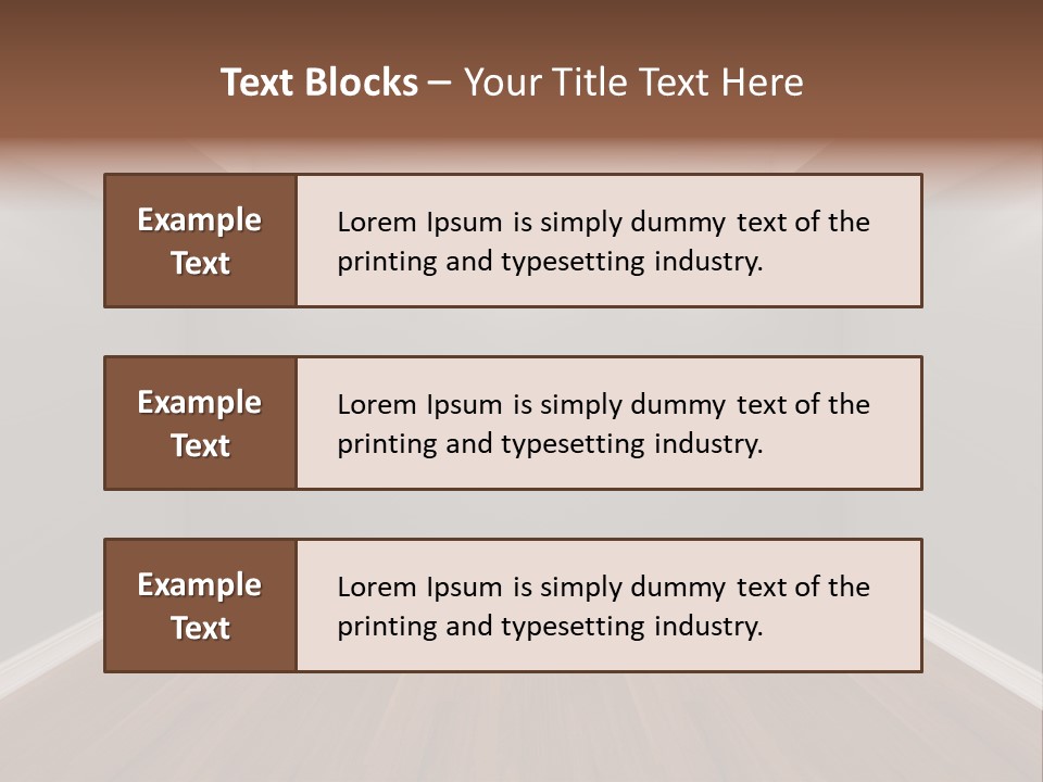 Architecture Tile Wood PowerPoint Template