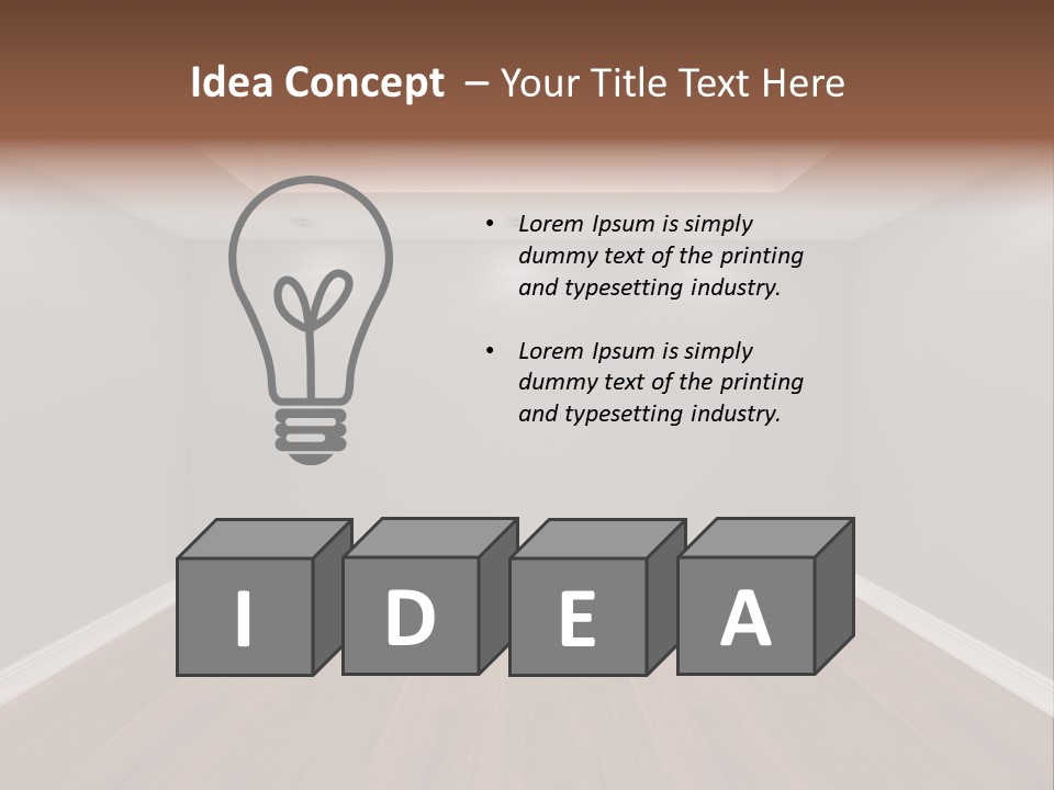 Architecture Tile Wood PowerPoint Template