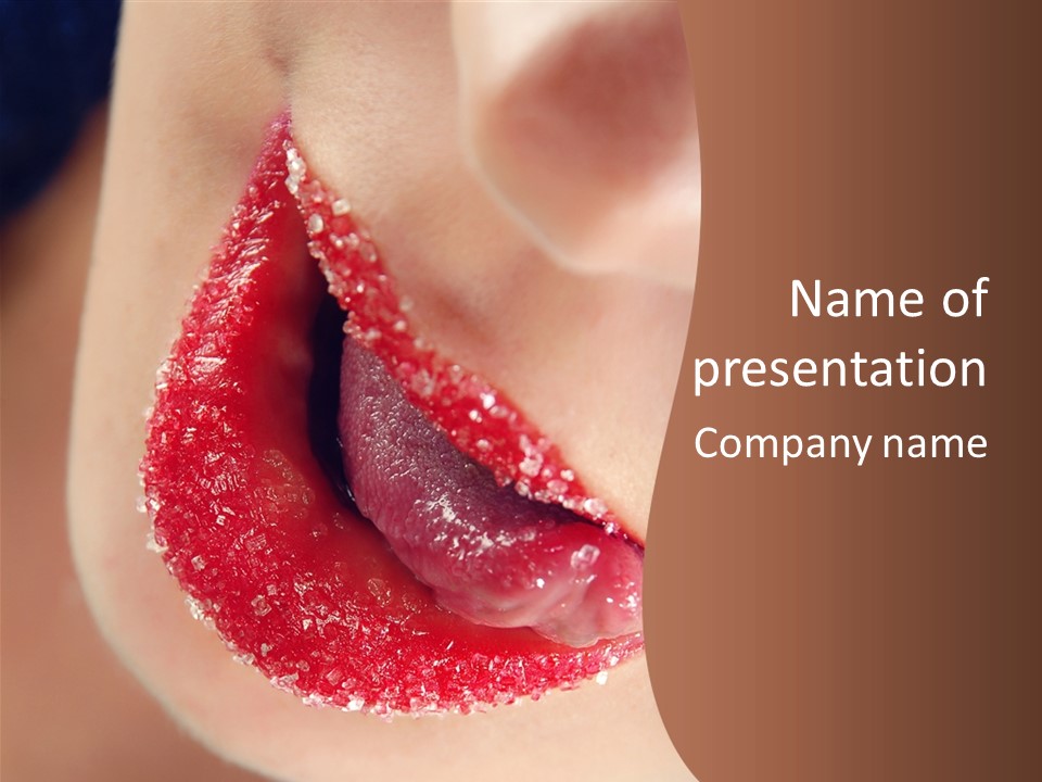 Passion Lick Macro PowerPoint Template