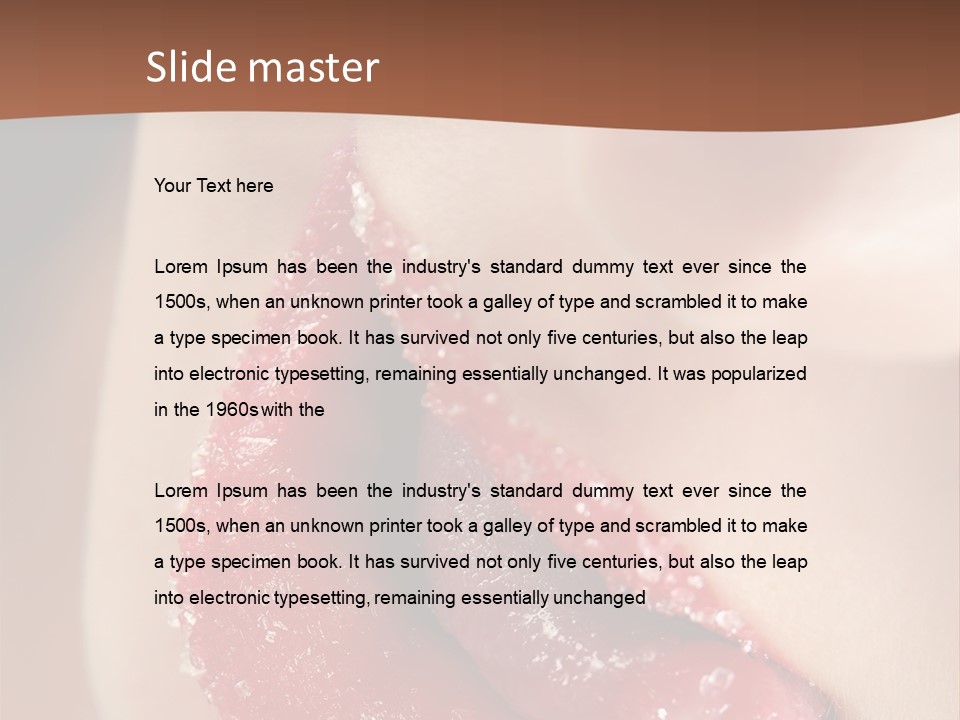 Passion Lick Macro PowerPoint Template