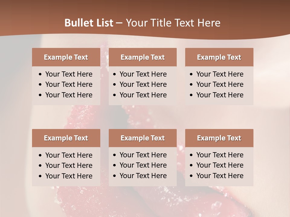 Passion Lick Macro PowerPoint Template