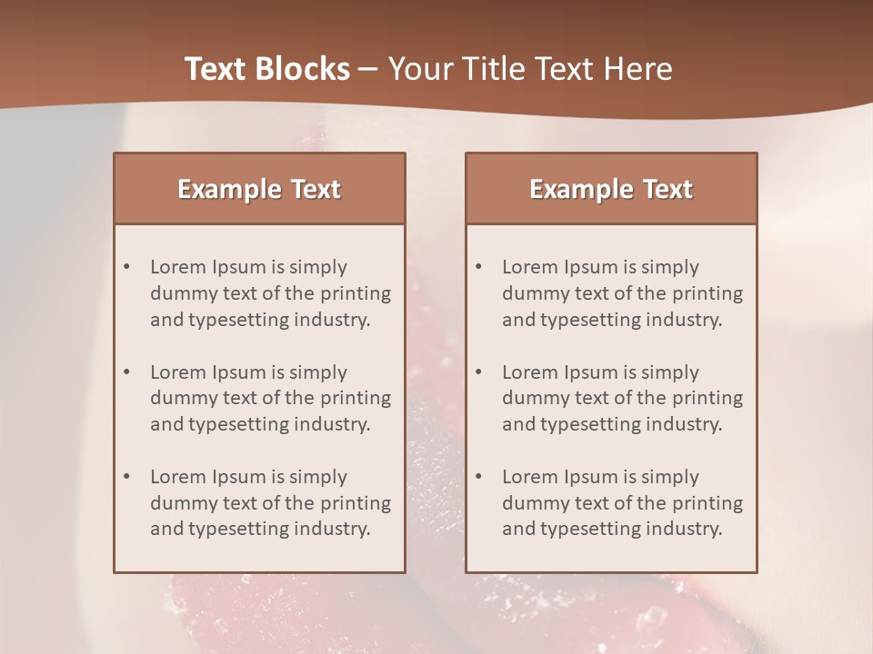 Passion Lick Macro PowerPoint Template