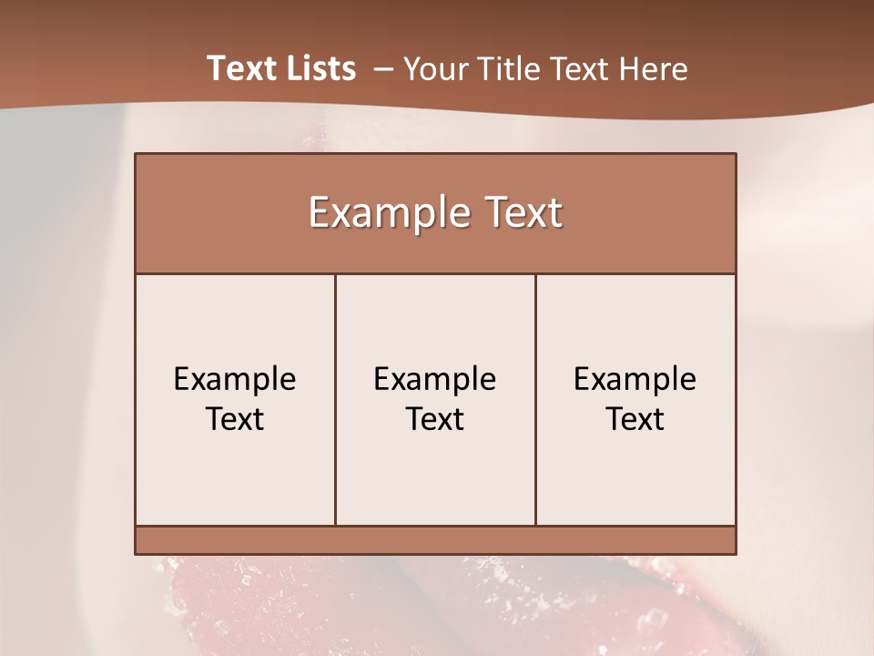 Passion Lick Macro PowerPoint Template
