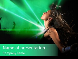 Light Party Dress PowerPoint Template