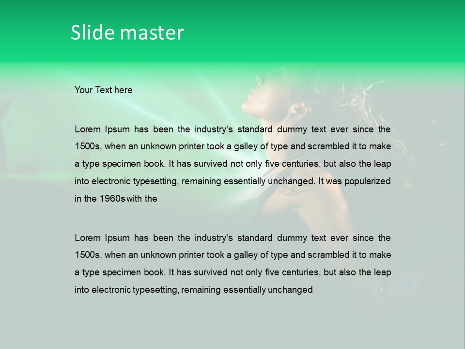 Light Party Dress PowerPoint Template