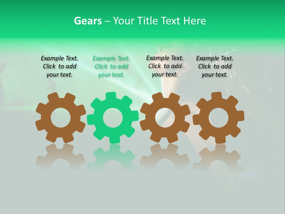 Light Party Dress PowerPoint Template