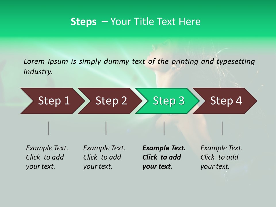 Light Party Dress PowerPoint Template