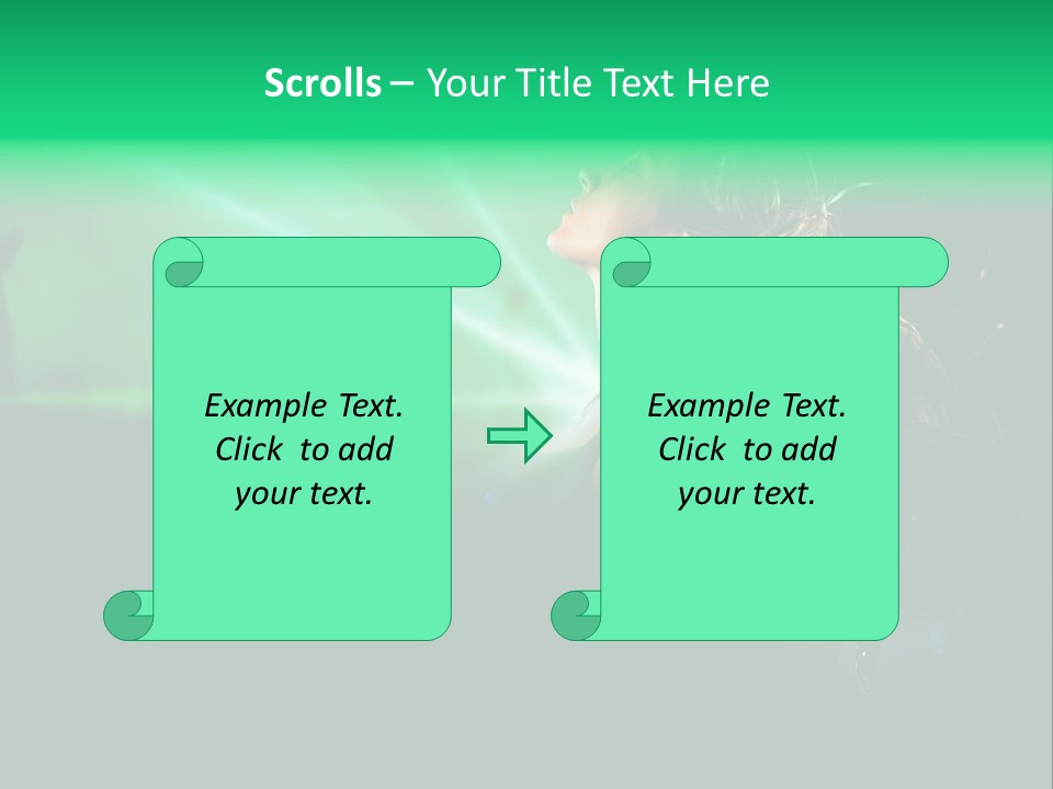 Light Party Dress PowerPoint Template